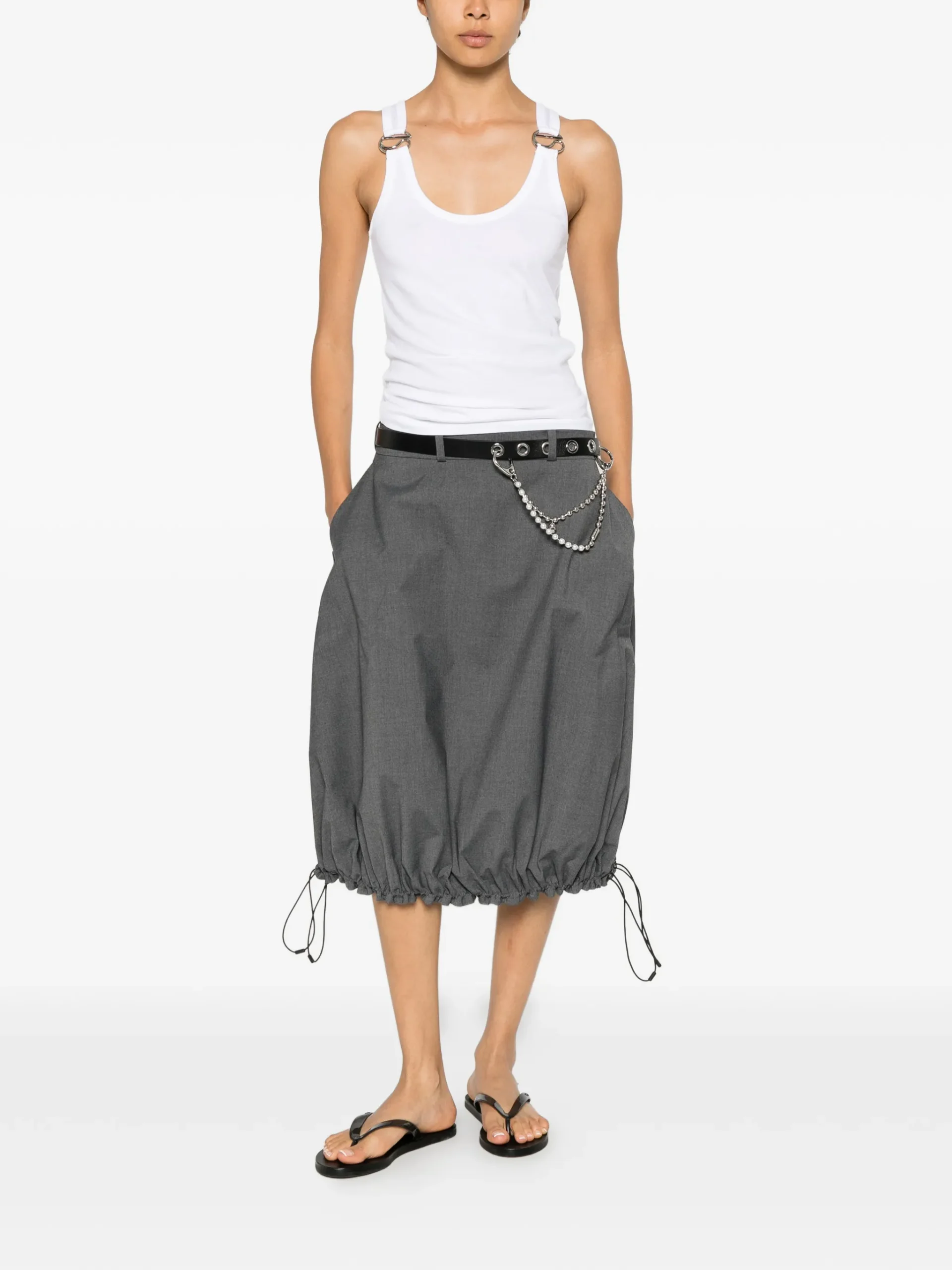Top Coperni Sleeveless alb - imagine 4
