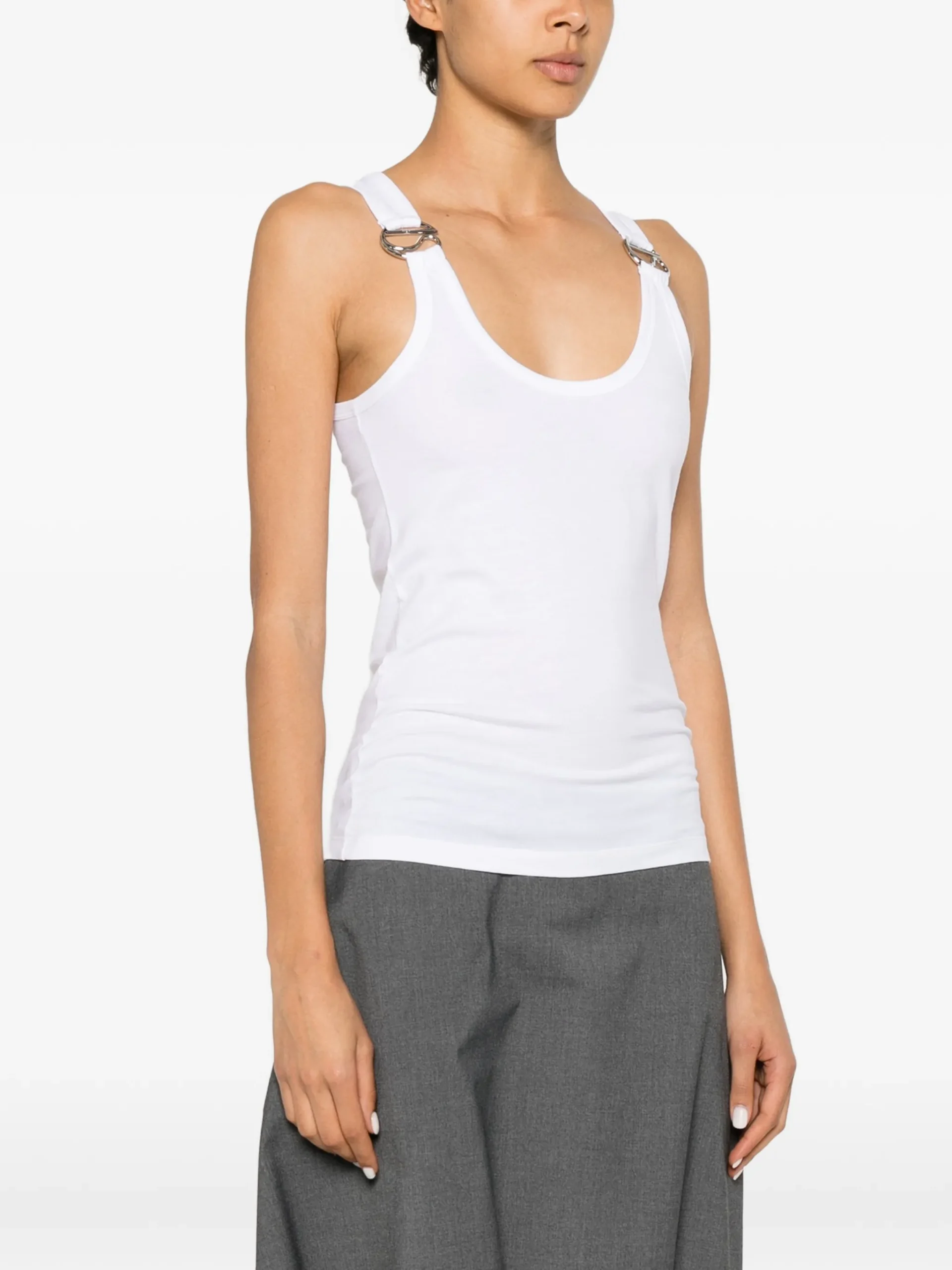 Top Coperni Sleeveless alb - imagine 3