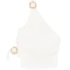 Top Cult Gaia Valeria One-Shoulder Ring-Detail alb