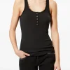 Top Isabel Marant Helma button-fastening negru