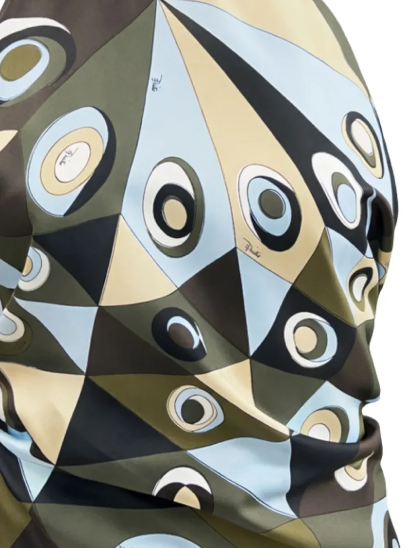 Alternative view of Top PUCCI Geometric-Print Twill khaki