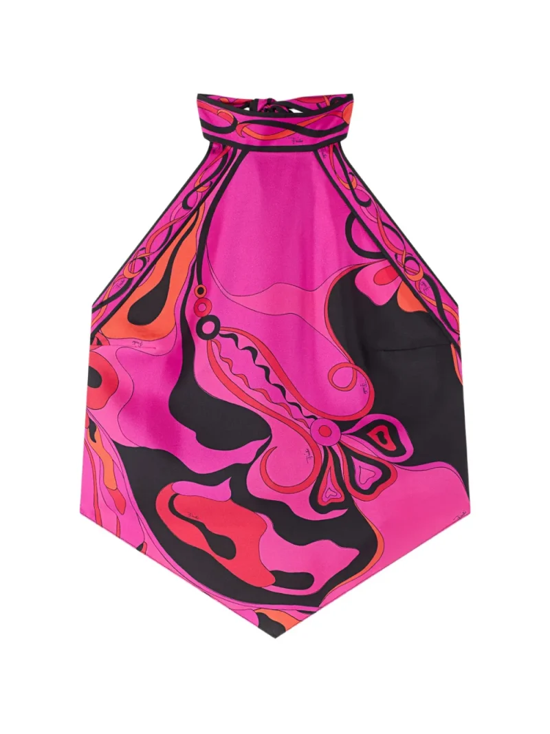 Top PUCCI Orchidee-Print roz