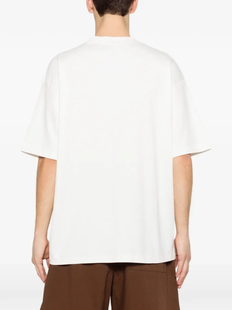 Alternative view of Tricou Drole De Monsieur Cafe Front-Print alb