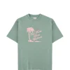 Tricou Drole De Monsieur Palm-Tree Print verde