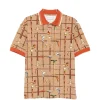 Tricou polo Drole De Monsieur Cannes-Print maro