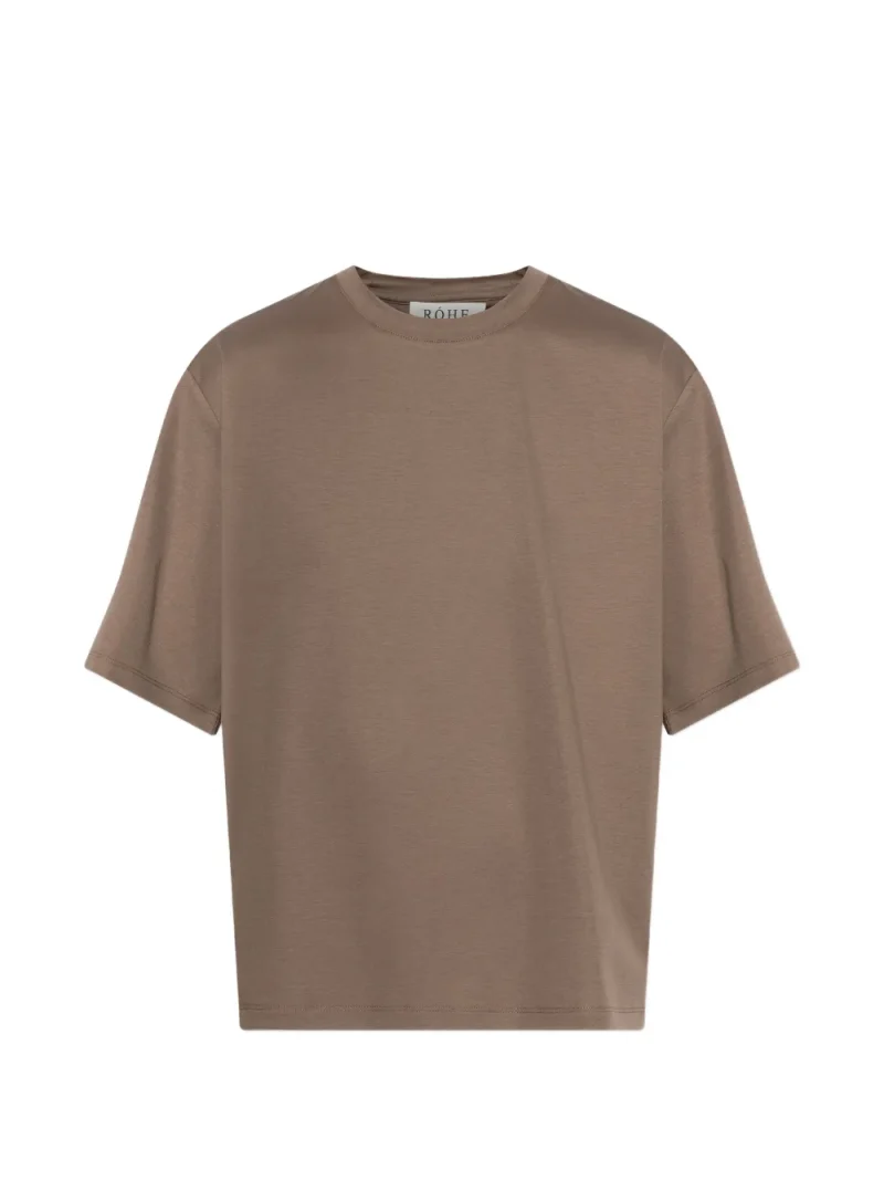 Tricou Rohe Crew-Neck Short-Sleeve maro