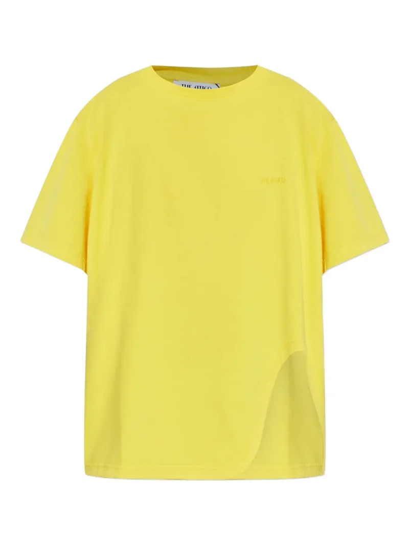 Tricou The Attico Logo-Embroidered galben