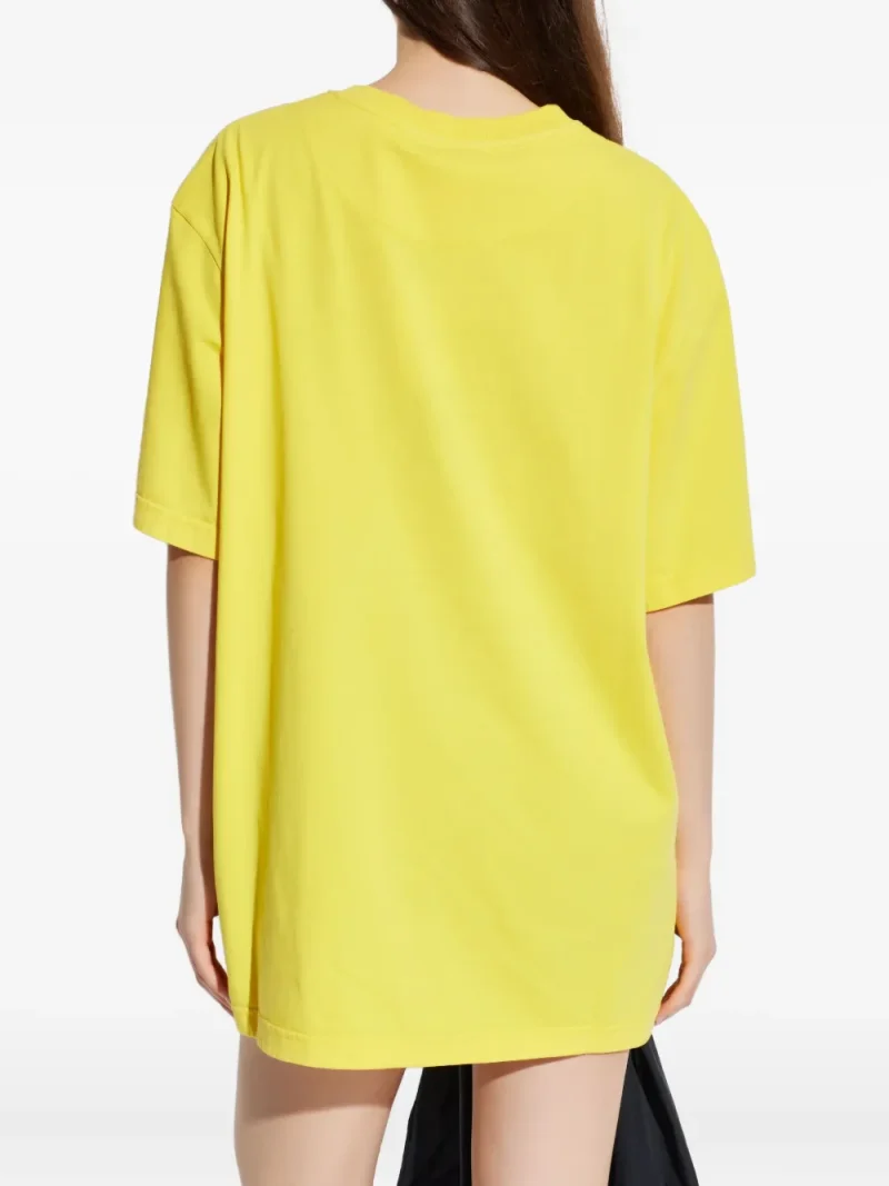 Alternative view of Tricou The Attico Logo-Embroidered galben