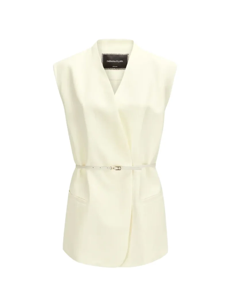 Vesta Fabiana Filippi Belted ecru