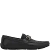 Loafers Ferragamo Woven Gancini-Buckle negru