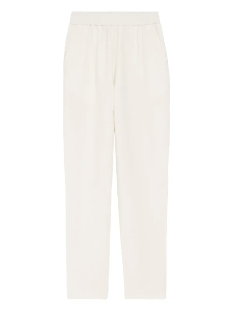 Pantaloni AMI Paris Elasticated Waist alb