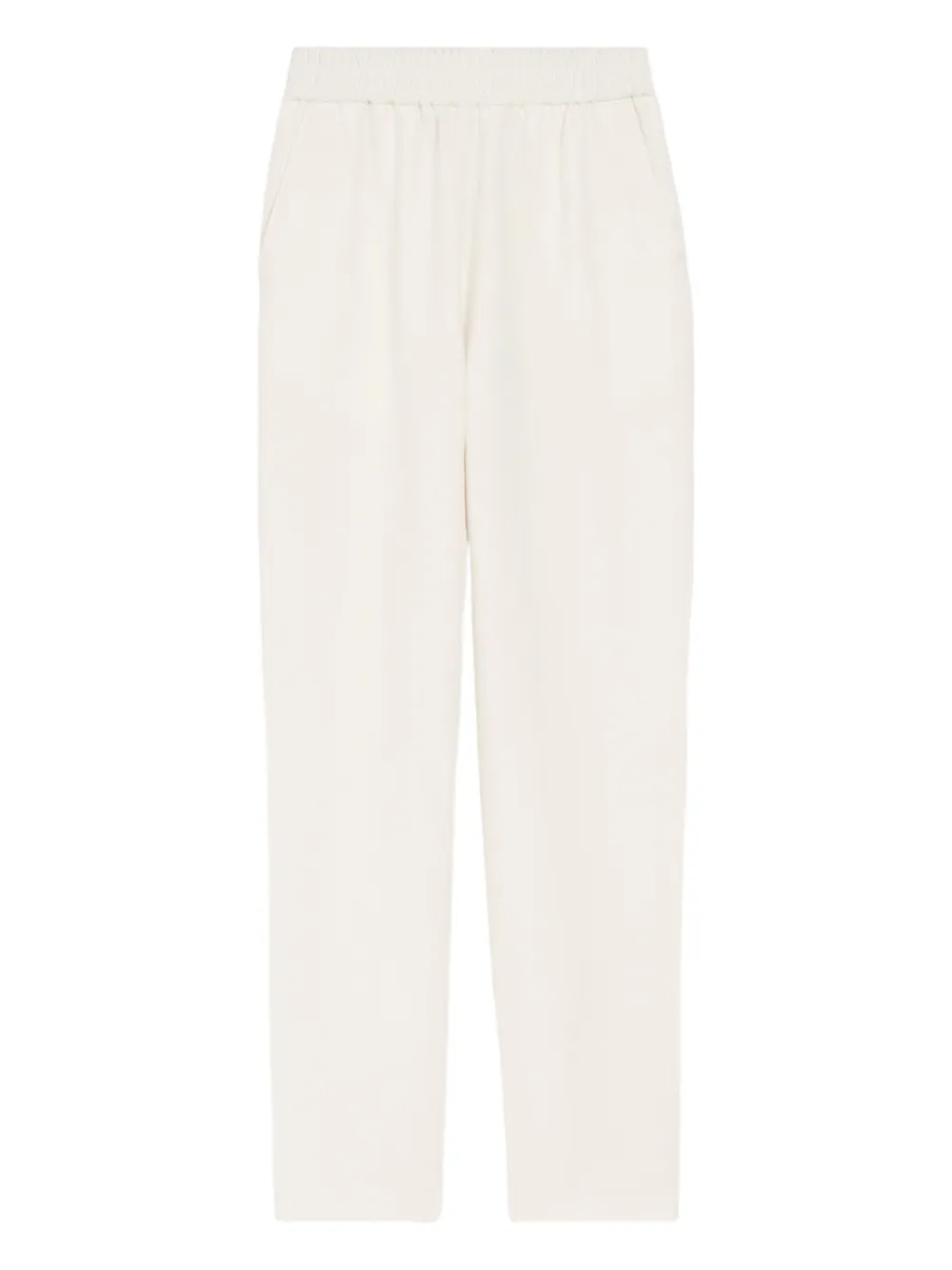 Pantaloni AMI Paris Elasticated Waist alb