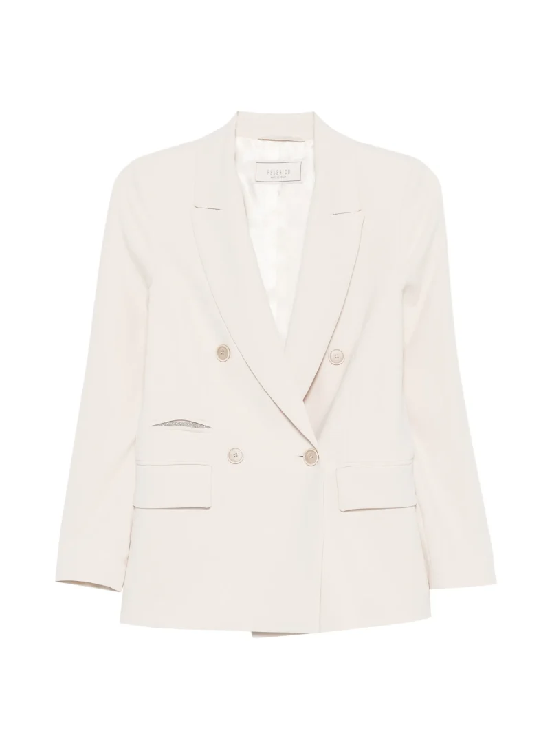 Blazer Peserico double-breasted bej