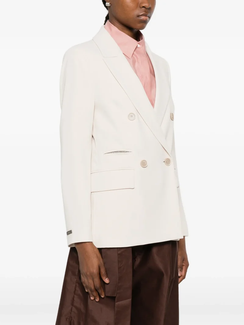 Blazer Peserico double-breasted bej - imagine 3