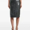 Fusta Peserico Sequin-Embellished gri
