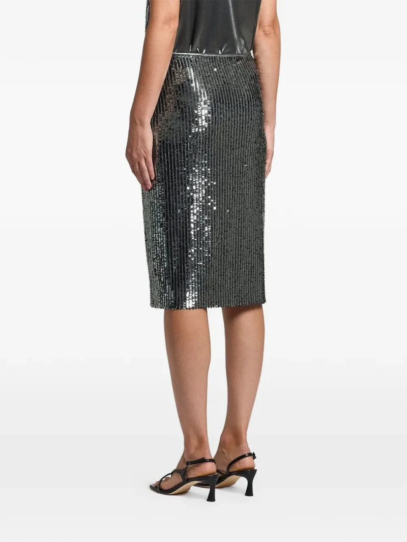 Alternative view of Fusta Peserico Sequin-Embellished gri