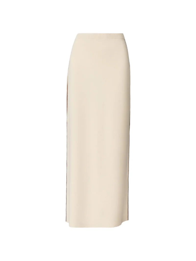 Fusta maxi Fabiana Filippi side-split bej