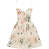 Rochie mini Zimmermann Carousel floral-print multicolor