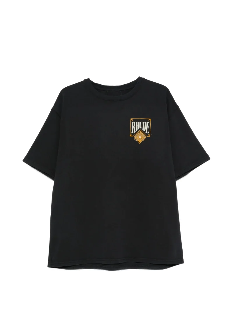 Tricou RHUDE logo-print negru
