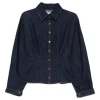 Camasa AGOLDE Devon Buttoned bleumarin