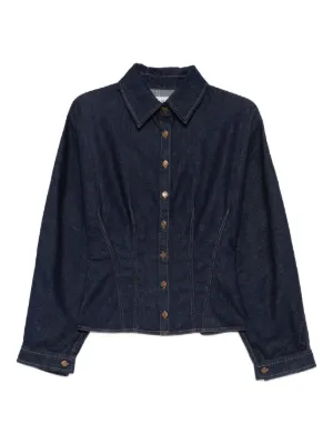 Camasa AGOLDE Devon Buttoned bleumarin