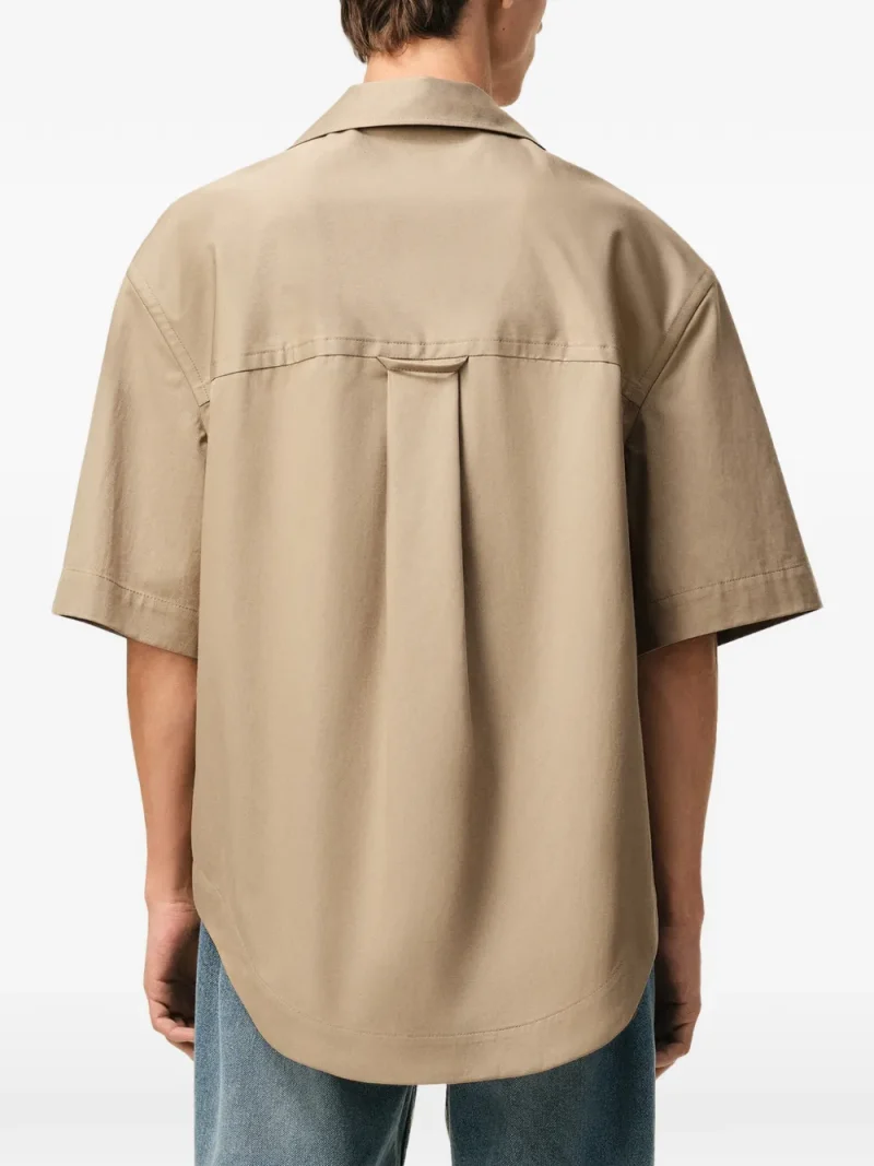 Alternative view of Camasa AMI Paris Short-Sleeve Camp-Collar bej