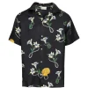 Camasa Drole De Monsieur Shell Floral Silk bleumarin