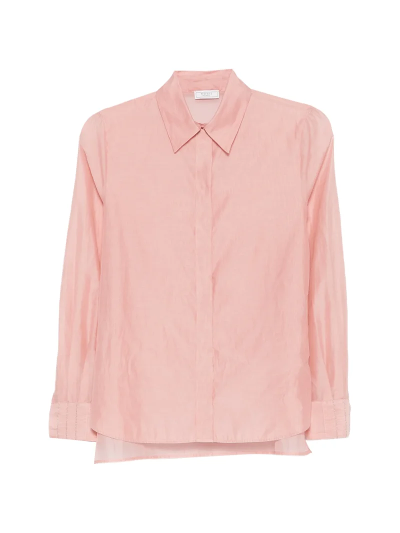 Camasa Peserico Button-Fastening Long-Sleeve roz