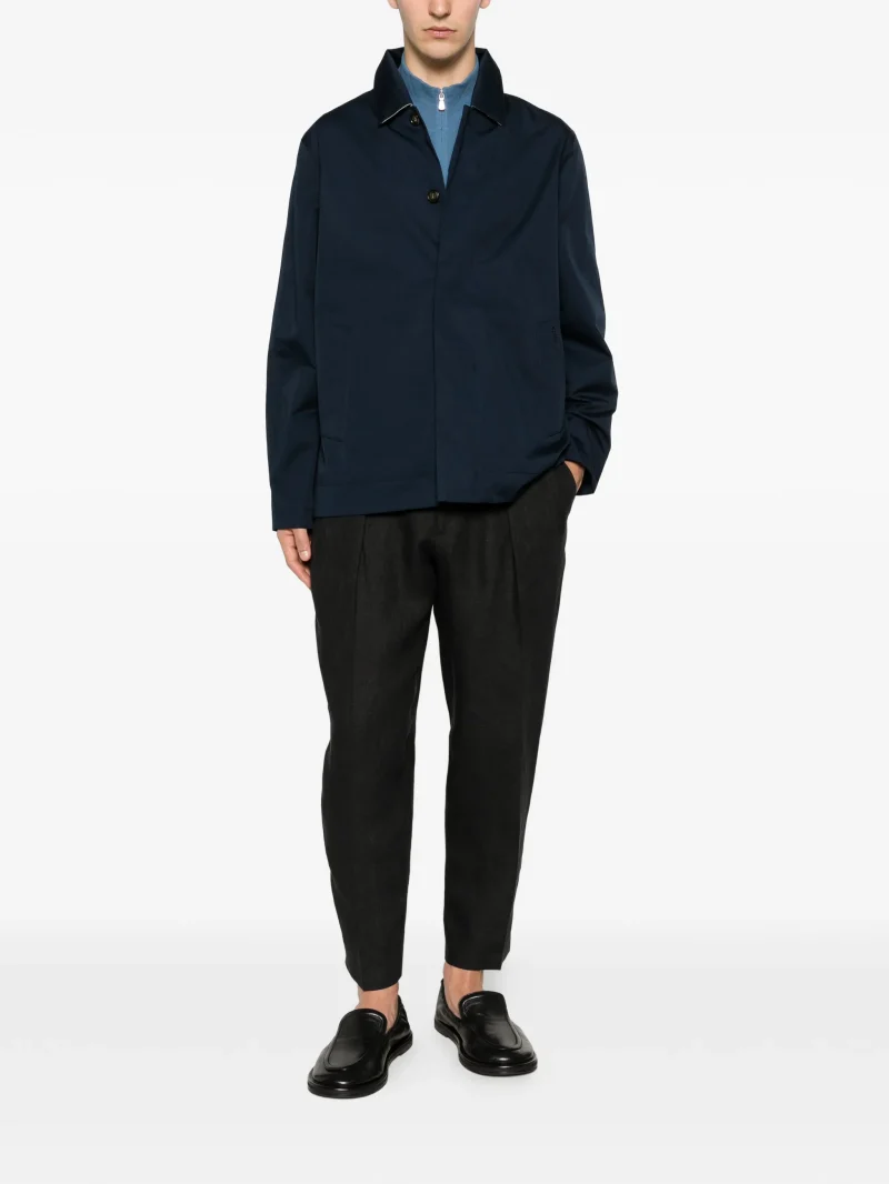 Cardigan Gran Sasso Zip-Up albastru - imagine 4