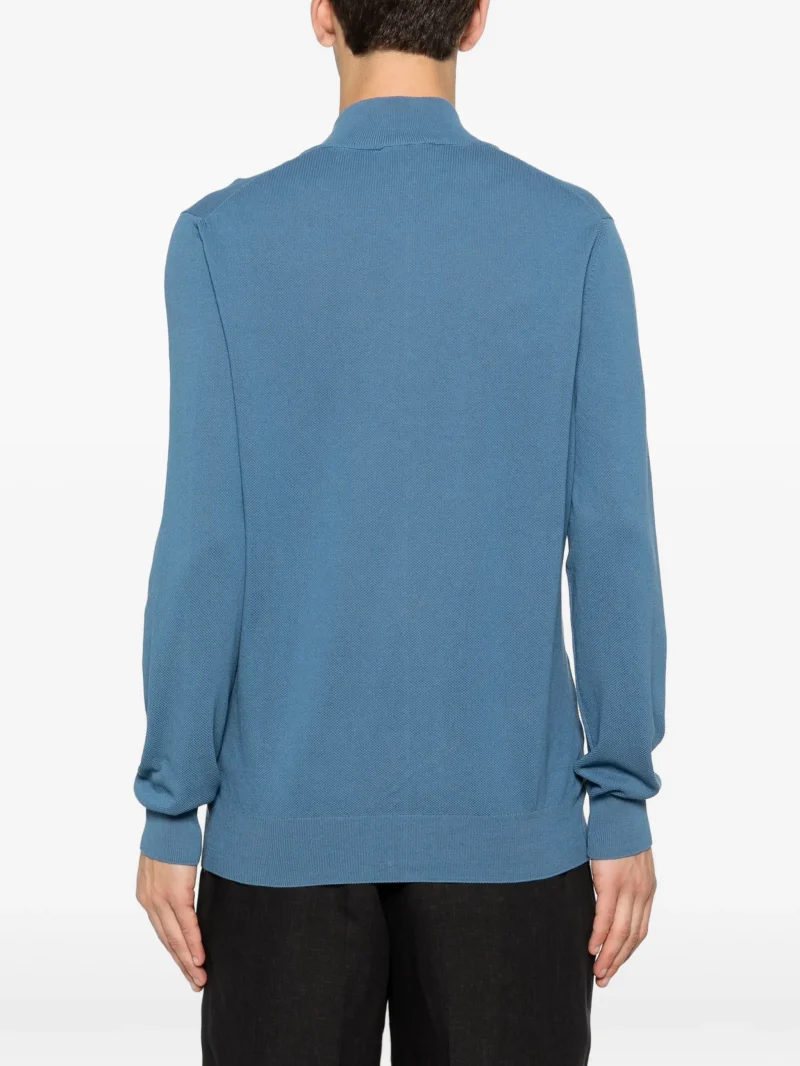 Alternative view of Cardigan Gran Sasso Zip-Up albastru