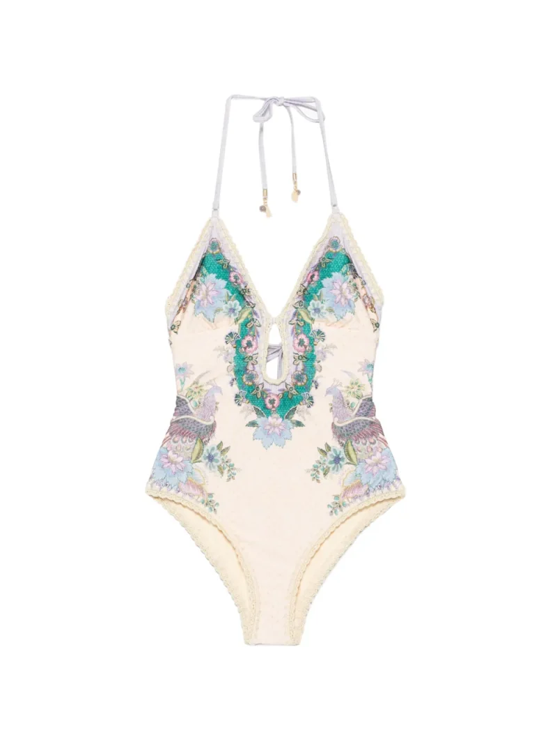 Costum de baie Zimmermann Indra Crochet-detail bej