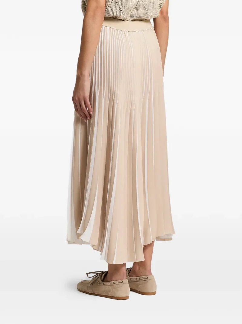 Alternative view of Fusta midi Peserico Pleated bej