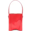 Geanta Coperni Logo-Detail Leather Bucket rosu