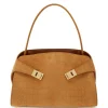Geanta Ferragamo Hug Soft Shoulder maro