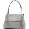 Geanta tote Tote TOM FORD Eclipse Padlock Suede gri