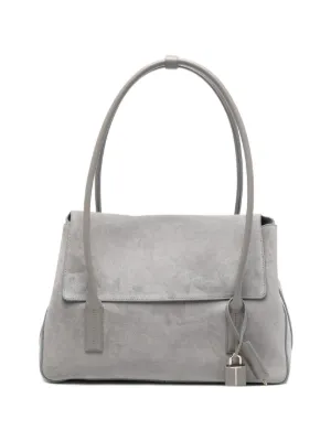 Geanta tote Tote TOM FORD Eclipse Padlock Suede gri