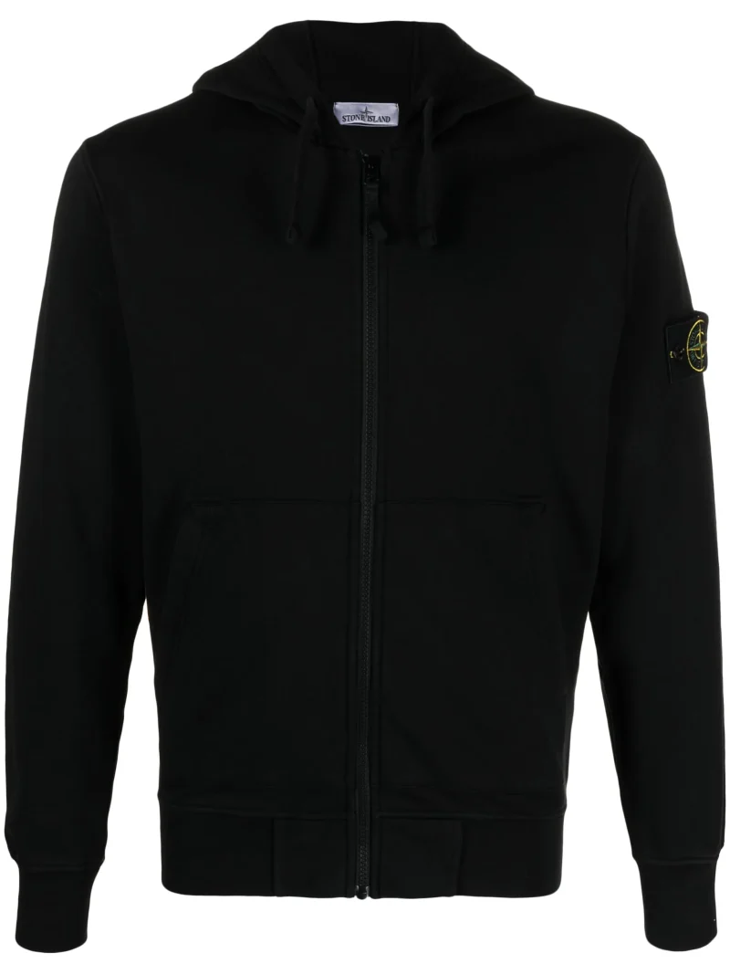 Hanorac Stone Island Compass-Badge negru