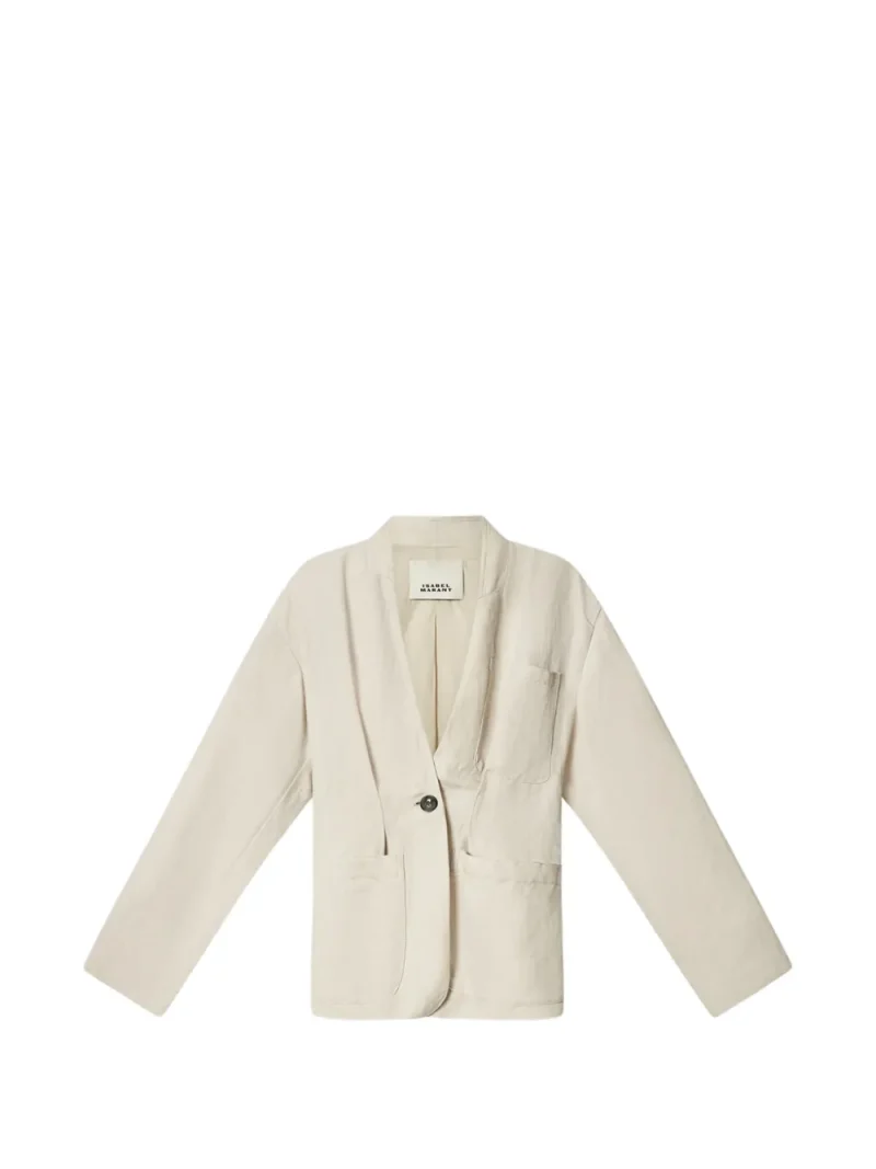 Jacheta Isabel Marant Soraya Patch-Pocket ecru