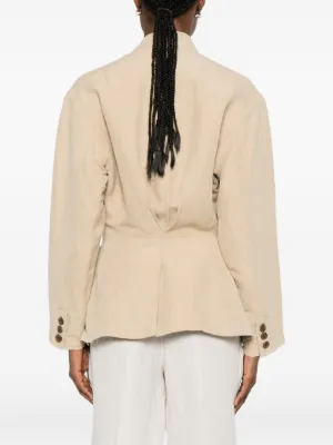 Alternative view of Jacheta Isabel Marant Soraya Single Breasted bej