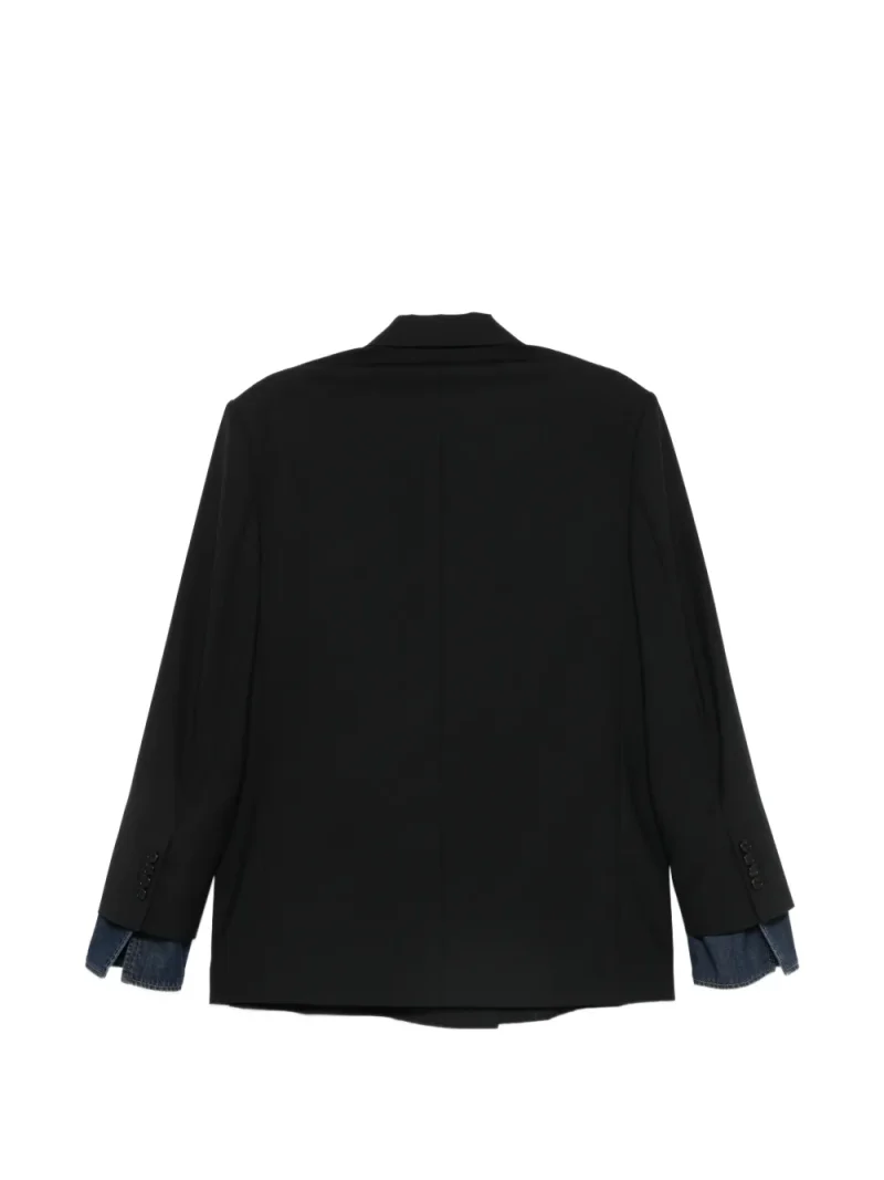 Alternative view of Sacou Juun.J Double-Breasted Buttoned negru