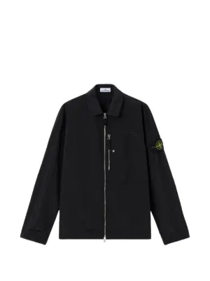 Jacheta Stone Island Zip Shirt negru