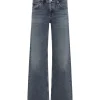 Jeans AGOLDE Elson Double-Waistband albastru