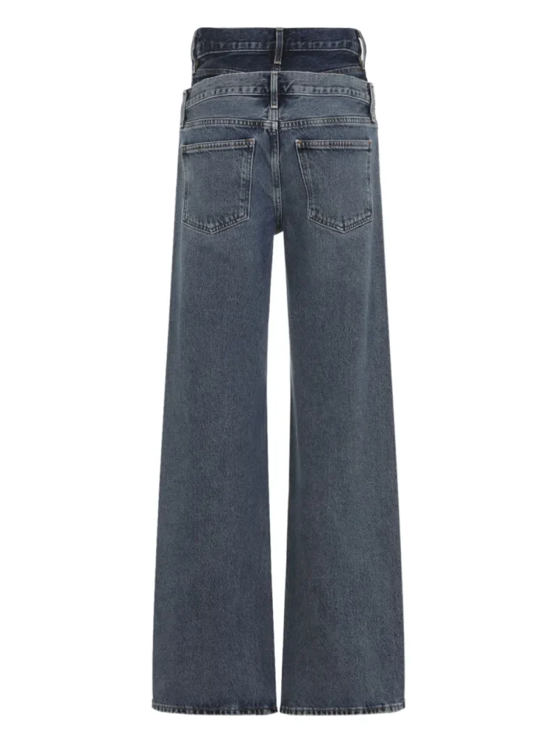 Alternative view of Jeans AGOLDE Elson Double-Waistband albastru