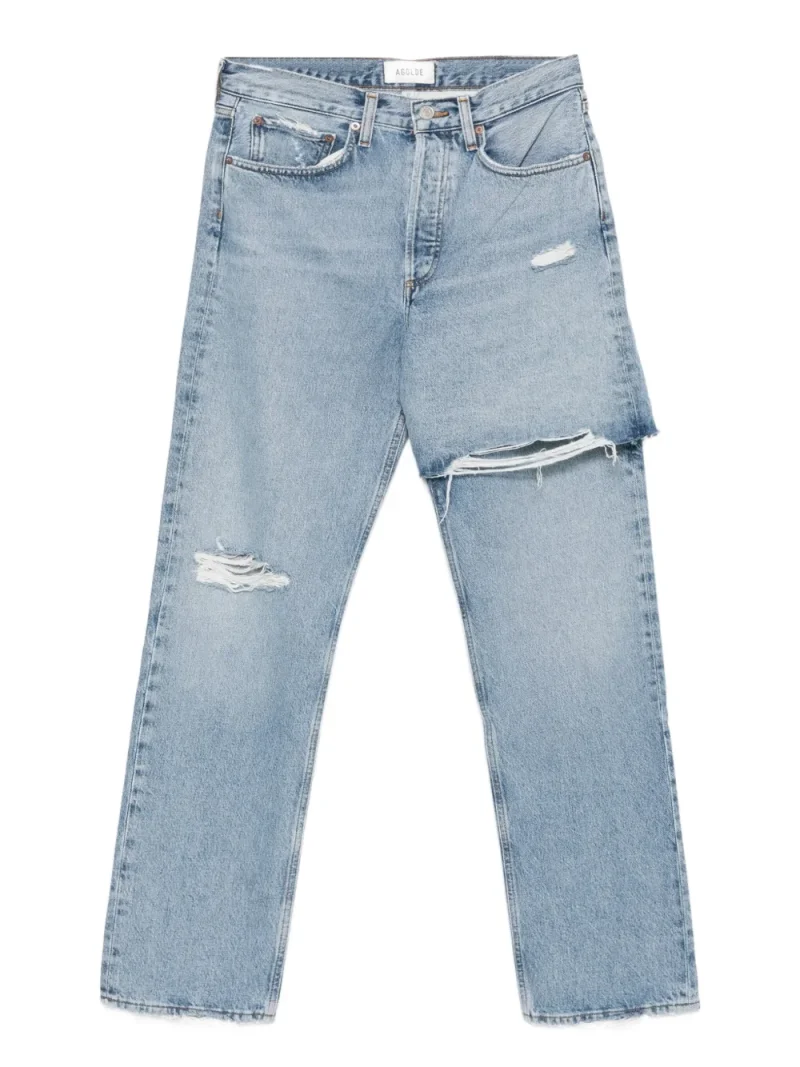 Jeans AGOLDE Ripped albastru