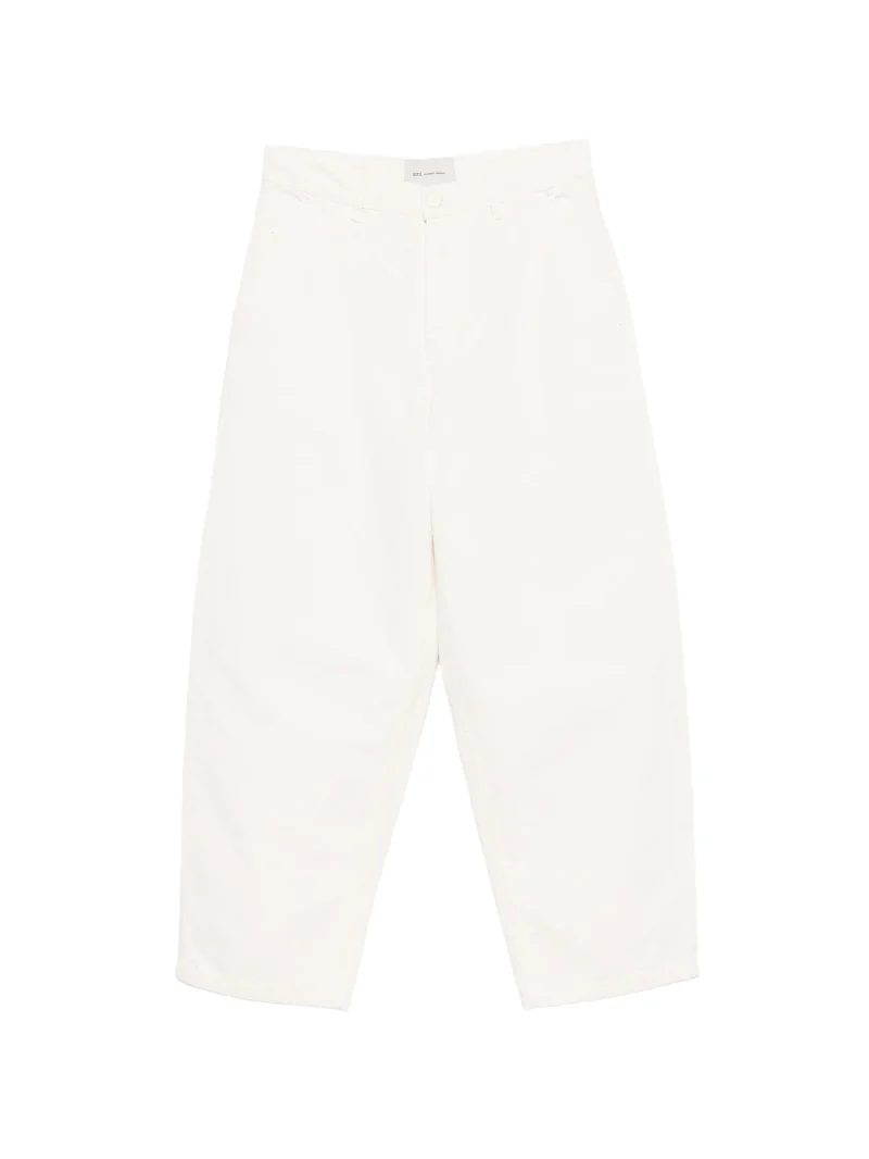 Jeans Ami Paris Balloon-Fit alb