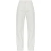 Jeans Ami Paris Straight-Leg alb