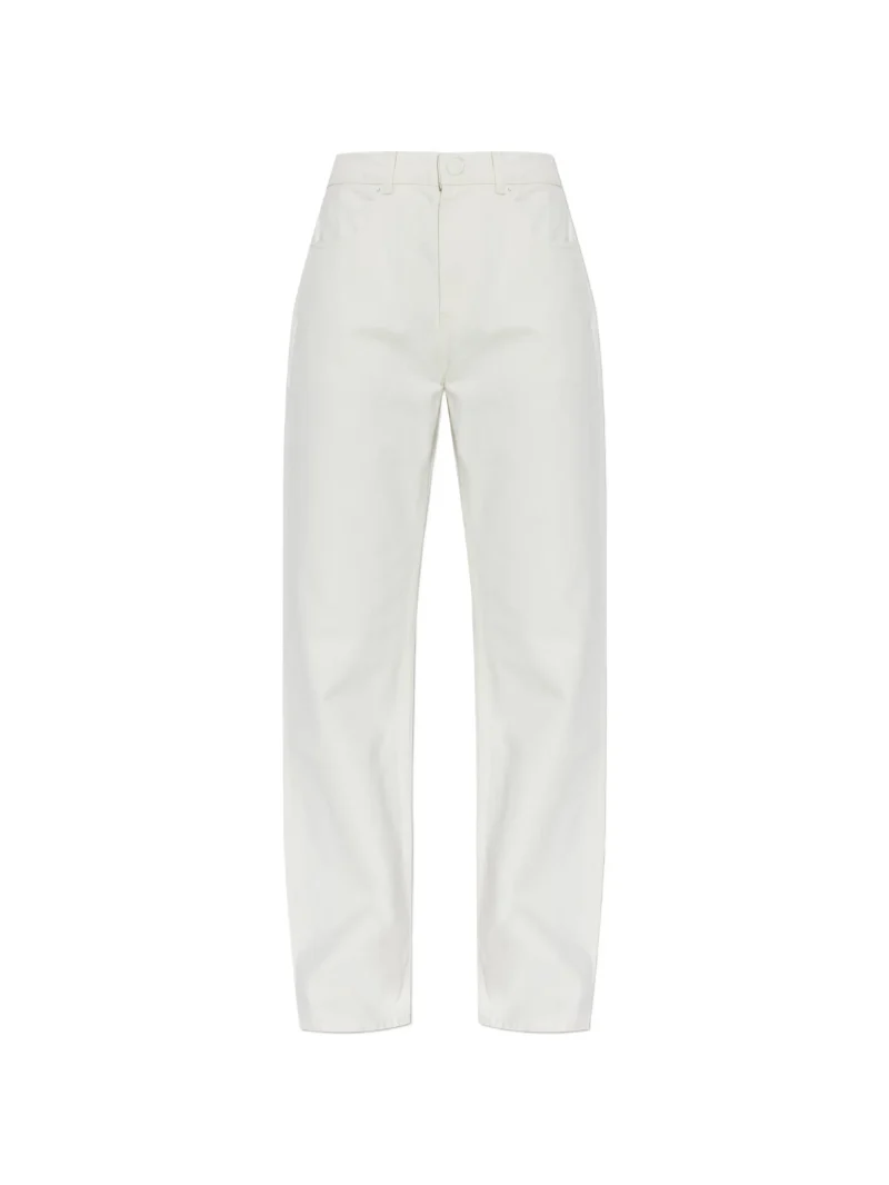 Jeans Ami Paris Straight-Leg alb