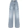 Jeans Zimmermann Alchemy Applique Cut-Out Embroidered albastru