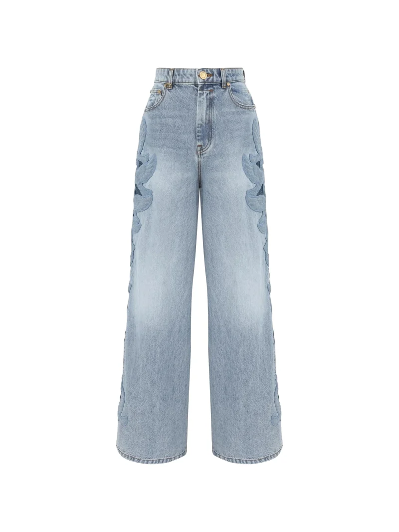 Jeans Zimmermann Alchemy Applique Cut-Out Embroidered albastru