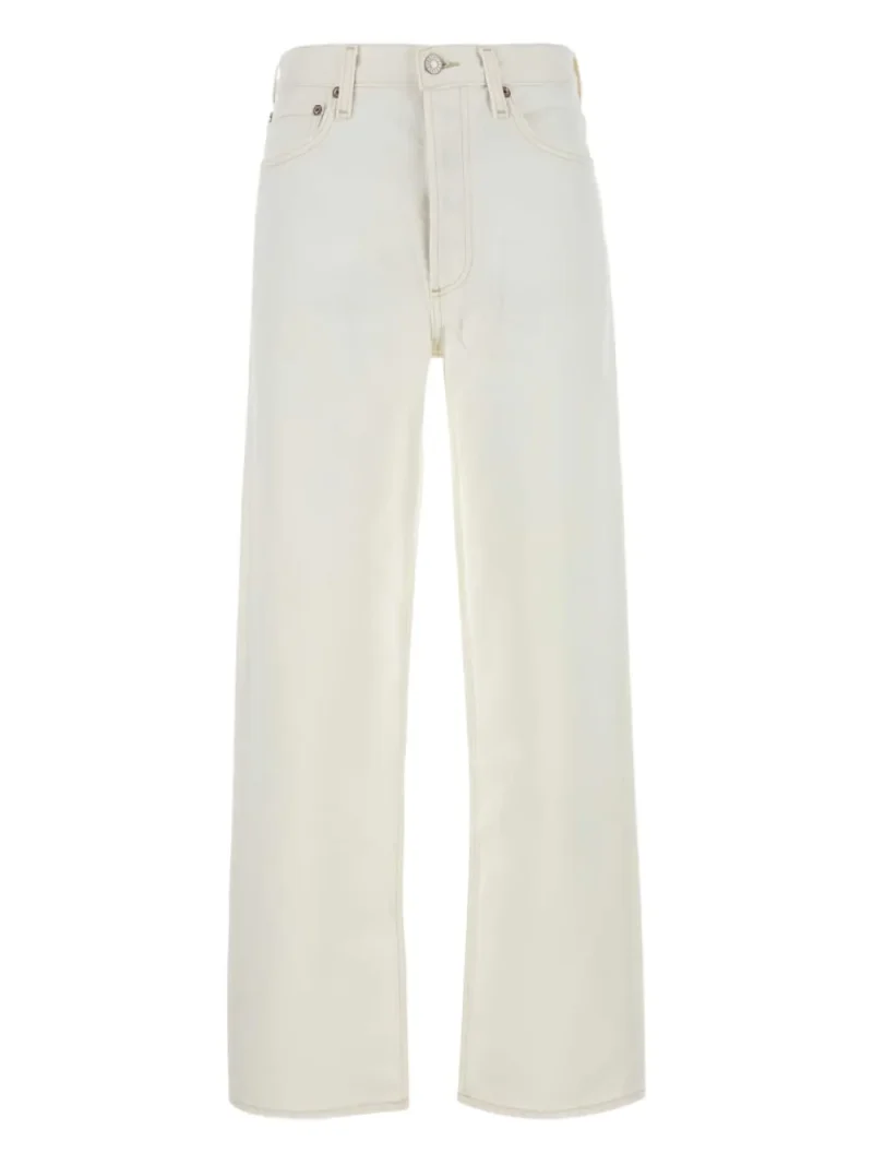 Pantaloni AGOLDE Henson ecru